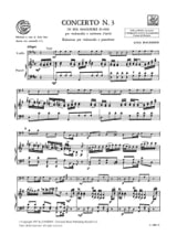 Concerto n° 3 Violoncelle, sol majeur G 480 - BOCCHERINI - Partition